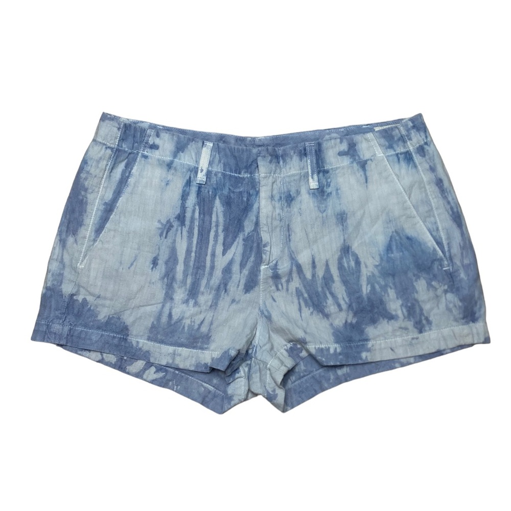 Rag & Bone / Jean Womens Cotton Shorts Size 30 Blue Tie Dye Lightweight